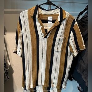 Knit Button Down Shirt